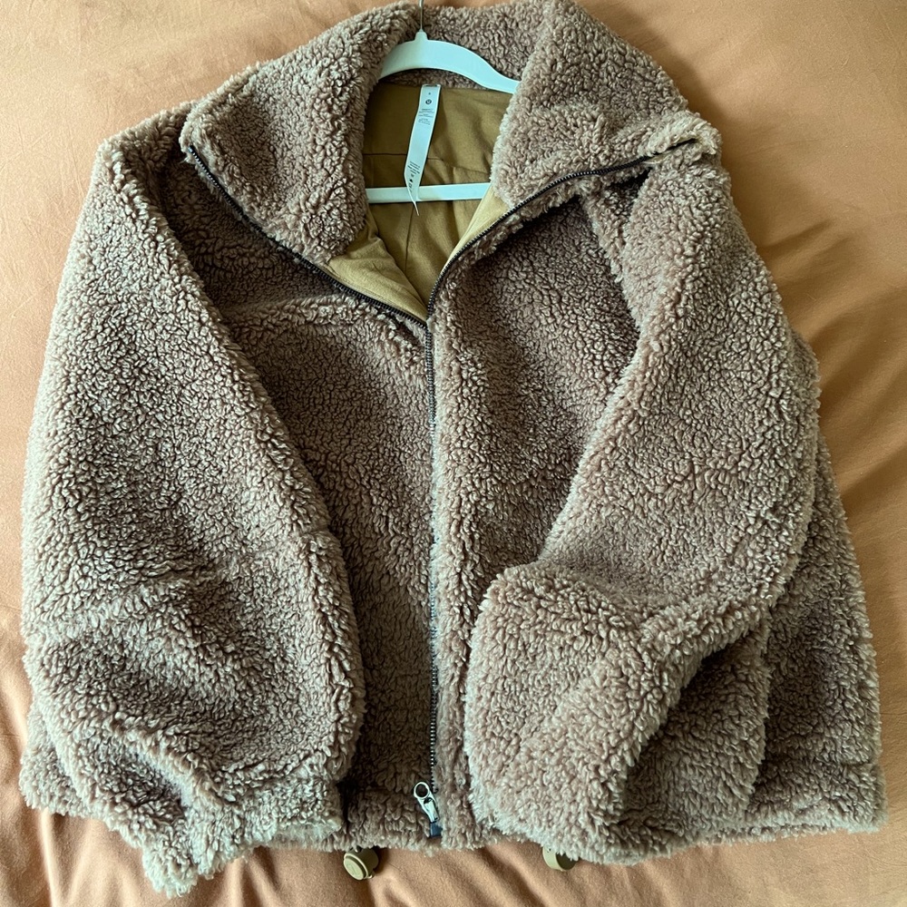 Lululemon Sherpa fleece full zip up